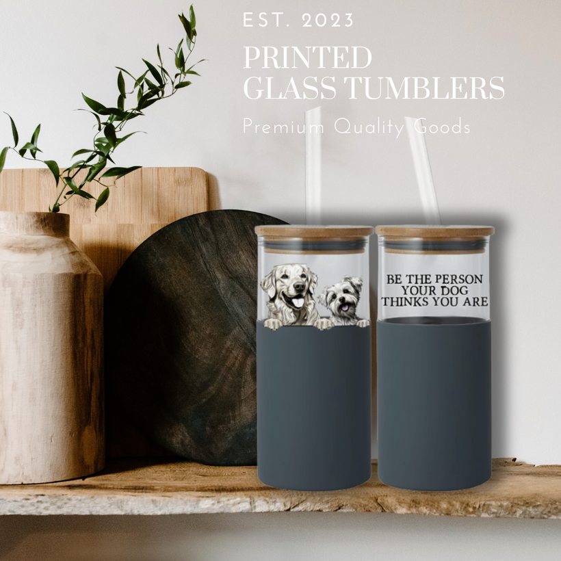 Printed Glass Tumblers